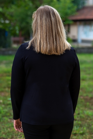 Ежедневна дамска блузка (черен)
